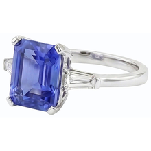 Afbeelding in Gallery-weergave laden, echte baguette diamant 2.25karaat ring bovenaanzicht