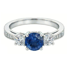 Afbeelding in Gallery-weergave laden, echte round diamant 3.80karaat ring close-up detail