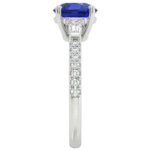Afbeelding in Gallery-weergave laden, Natuurlijke Saffier Ring 5ct - Witgoud 14K