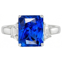 Afbeelding in Gallery-weergave laden, echte diamant 4karaat ring zijaanzicht