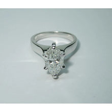 Afbeelding in Gallery-weergave laden, 3.01 Karaat Markiezin Echt Diamant Solitaire Ring Vrouwen Sieraden Nieuw