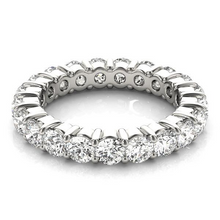 Afbeelding in Gallery-weergave laden, Diamant Eternity Band 0,15 karaat 14K Witgoud – zijaanzicht