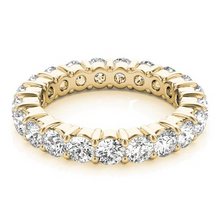 Afbeelding in Gallery-weergave laden, Eternity Band 14 Karaat Geelgoud met Briljant – zijaanzicht