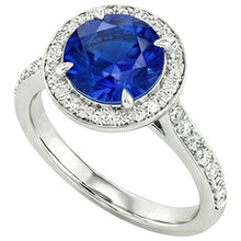 Afbeelding in Gallery-weergave laden, echte round diamant 3.50karaat ring close-up detail