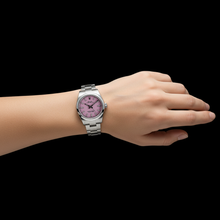 Afbeelding in Gallery-weergave laden, 31 mm Rolex Oester Doorlopend Snoep Roze lichtgevende wijzerplaat stalen dameshorloge