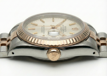 Afbeelding in Gallery-weergave laden, Roségoud Jubilee-armband Wit Stick horloge Rolex Datejust