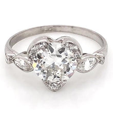 Afbeelding in Gallery-weergave laden, 3 Karaat Hart Echt Diamanten Ring