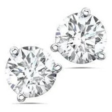 Afbeelding in Gallery-weergave laden, 3 Prong Martini Echt Diamanten Oorstekers