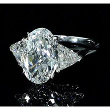 Afbeelding in Gallery-weergave laden, 3 Stenen Echt Diamanten Verlovingsring 8 Karaat