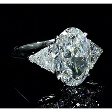 Afbeelding in Gallery-weergave laden, 3 Stenen Echt Diamanten Verlovingsring 8 Karaat