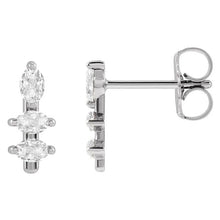 Afbeelding in Gallery-weergave laden, Antiek Cushion Diamant ring in 14 Karaat Witgoud – vooraanzicht