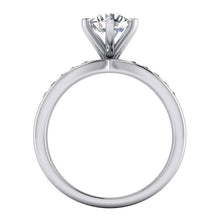 Afbeelding in Gallery-weergave laden, echte round diamant 3.25karaat ring close-up detail