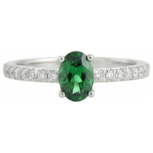 Afbeelding in Gallery-weergave laden, 3,5 ct groene smaragd en Natuurlijke echte diamanten ( niet in een laboratorium gekweekt ) trouwring