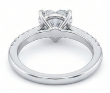 Afbeelding in Gallery-weergave laden, 3.50 Karaat Hart & Rond uit de aarde gewonnen Diamanten Trouwring Sieraden Nieuw