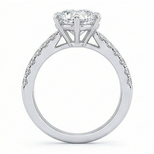 Afbeelding in Gallery-weergave laden, 3.50 Karaat Hart & Rond uit de aarde gewonnen Diamanten Trouwring Sieraden Nieuw