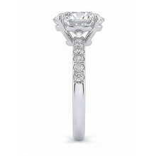 Afbeelding in Gallery-weergave laden, 3.50 Karaat Hart & Rond uit de aarde gewonnen Diamanten Trouwring Sieraden Nieuw