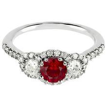 Afbeelding in Gallery-weergave laden, Natuurlijke Robijn Ring 3.50ct - Witgoud 14K