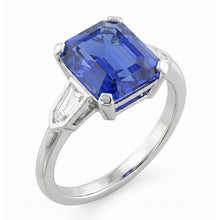Afbeelding in Gallery-weergave laden, echte emerald smaragd 3karaat ring close-up detail
