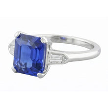 Afbeelding in Gallery-weergave laden, echte emerald smaragd 3karaat ring bovenaanzicht