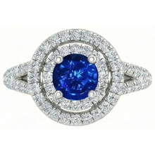 Afbeelding in Gallery-weergave laden, echte round diamant 4.25karaat ring zijaanzicht
