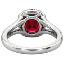 Afbeelding in Gallery-weergave laden, echte round robijn 4.35karaat ring op wit