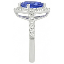Afbeelding in Gallery-weergave laden, echte trillion diamant 4.45karaat ring profielweergave