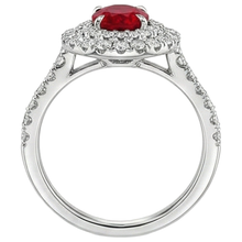 Afbeelding in Gallery-weergave laden, echte round robijn 4.50karaat ring op wit