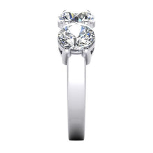 Afbeelding in Gallery-weergave laden, 4 Stenen Ronde Natuurlijk Diamant Ring