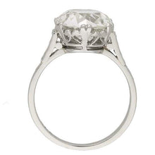 Afbeelding in Gallery-weergave laden, 4 ct Grote Ronde Oude Mijn Geslepen Diamanten Trouw Ring Wit Goud 14K