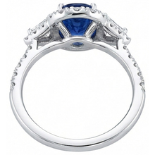 Afbeelding in Gallery-weergave laden, echte round diamant 4karaat ring op wit