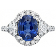 Afbeelding in Gallery-weergave laden, echte round diamant 4karaat ring vooraanzicht