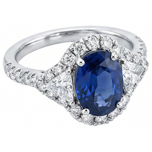 Afbeelding in Gallery-weergave laden, echte round diamant 4karaat ring zijaanzicht