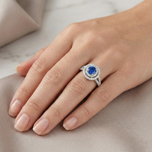 Afbeelding in Gallery-weergave laden, echte round diamant 4.25karaat ring op wit