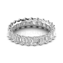 Afbeelding in Gallery-weergave laden, Fijne Diamant Eternity Band 4,6 karaat 14K Witgoud – vooraanzicht