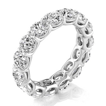 Afbeelding in Gallery-weergave laden, Handgemaakt Briljant Eternity Band 4,95 karaat – zijaanzicht