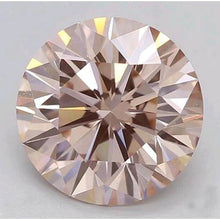 Afbeelding in Gallery-weergave laden, Rond Briljant Roze Saffier ring in Gold – vooraanzicht