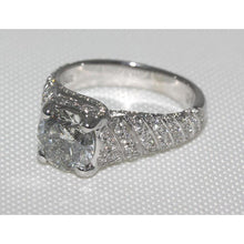 Afbeelding in Gallery-weergave laden, 4 Karaat Echt Diamanten Micro Pave Jubileumring Wit Goud