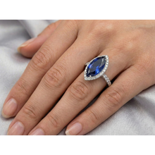 Afbeelding in Gallery-weergave laden, 4 Karaat Saffier Ring