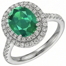 Afbeelding in Gallery-weergave laden, echte round diamant 4.35karaat ring close-up detail