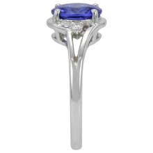 Afbeelding in Gallery-weergave laden, 5.10 ct ovaal geslepen tanzaniet ring met Natuurlijke echte diamanten ( niet in een laboratorium gekweekt ) sieraden wit goud 14k