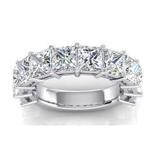 Afbeelding in Gallery-weergave laden, 5 Karaat Prinses Echt Diamant 3/4 Eeuwigheid Band Dames Gouden Sieraden