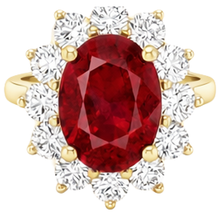 Afbeelding in Gallery-weergave laden, echte round robijn 5karaat ring band detail