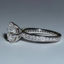 Afbeelding in Gallery-weergave laden, 5 Karaat Natuurlijke uit de aarde gewonnen Diamanten Verlovingsring en Band Set Witgoud 14K