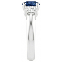 Afbeelding in Gallery-weergave laden, echte round diamant 5karaat ring bovenaanzicht