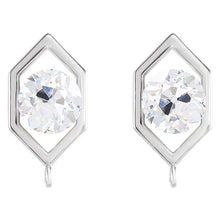 Afbeelding in Gallery-weergave laden, Diamant Oorbellen 2,50 karaat 14K Witgoud – hoofdaanzicht
