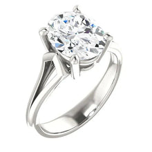 Afbeelding in Gallery-weergave laden, 5 Karaat Ovale Echt Diamanten Ring