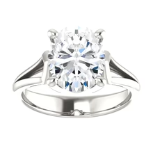 Afbeelding in Gallery-weergave laden, 5 Karaat Ovale Echt Diamanten Ring