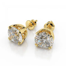 Afbeelding in Gallery-weergave laden, GIA-gecertificeerd Natuurlijke Diamanten Oorbel 5.02ct - Geelgoud 14K