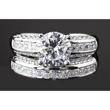 Afbeelding in Gallery-weergave laden, 5,50 Karaats Kanaalset Ronde Echt Diamanten Jubileumring Wit Goud 14K