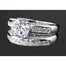 Afbeelding in Gallery-weergave laden, 5,50 Karaats Kanaalset Ronde Echt Diamanten Jubileumring Wit Goud 14K